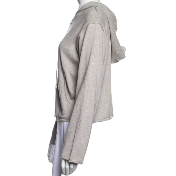 ATM Cashmere Sweatshirt Jacket Hooded Gray Zip Up Womens XS 0 2 $450 MSRP - Picture 4 of 10